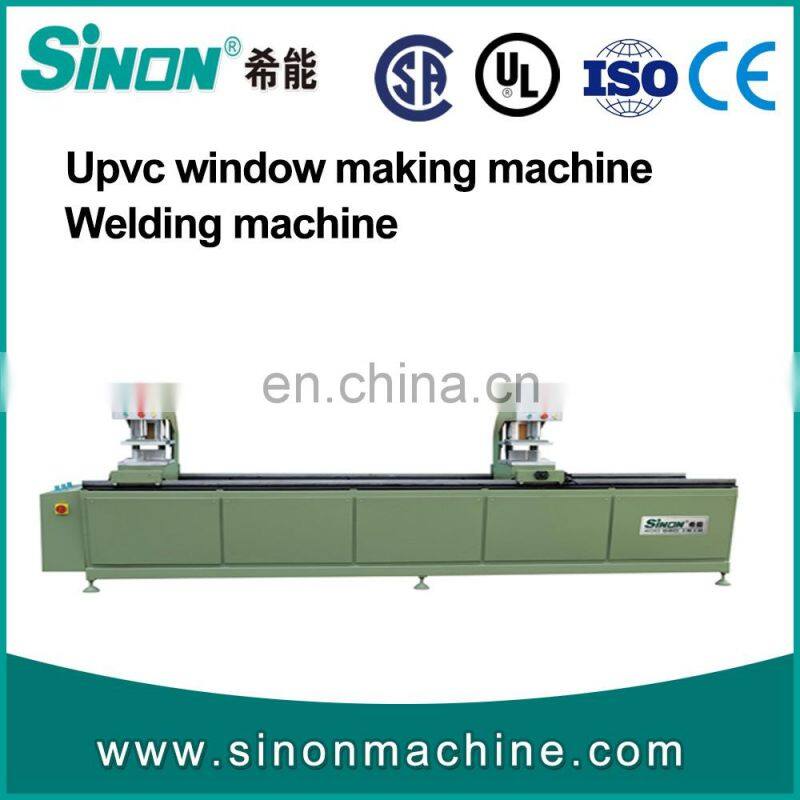 Production of 20 upvc windows per day upvc v type cutting machine
