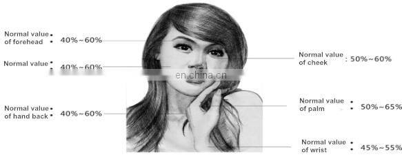 skin moisture uv test meter for skin protection