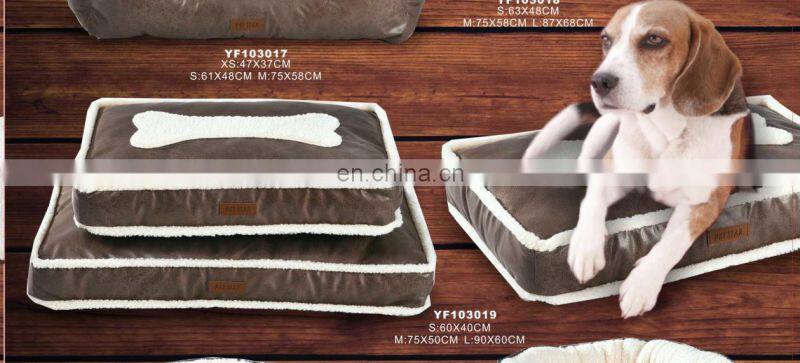 luxury square wholesale waterproof dog bed