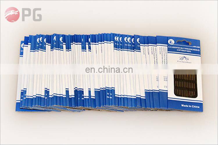 Light hand 6/12 assorted self-threading needles sewing needle
