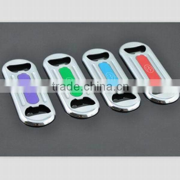 Metal beer bottle opener with magnet colorful bottle opener RM1032