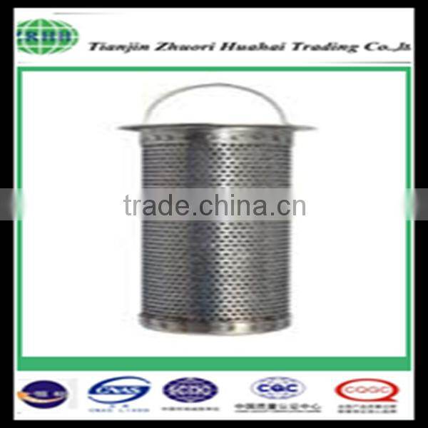 Flange - mounted filter type and stainless steel customized filter basket