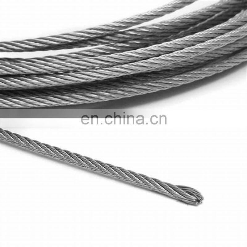 High Tensile Galvanixe Wire Rope 8X19 Manufacturer Elevator Wire Rope