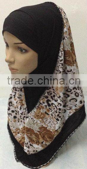 A498 Popular Newest ITY TWO LAYERS al amira 2pcs MUSLIM HIJAB