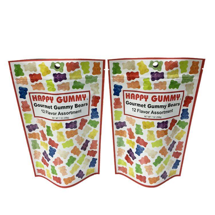 Custom digital printing matte stand up pouches with zipper for edible chocolate packaging / bonbon chocolate packaging