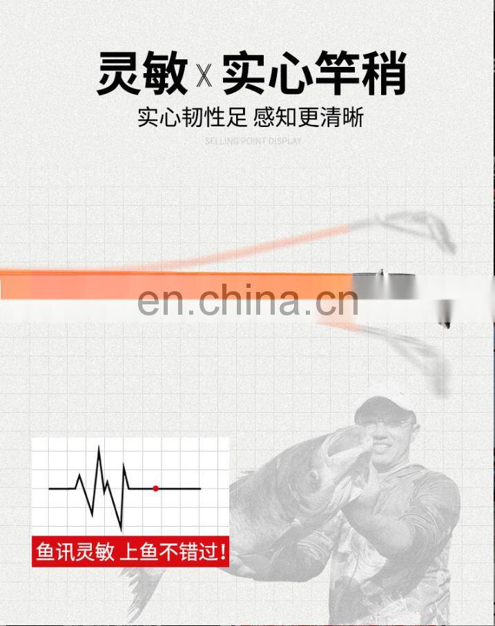 high quality 3.6m Portable Fishing Rod 99% telescopic carbon fiber fishing rod with reel