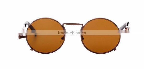 metal steampunk small round circle frame sunglasses eyewear