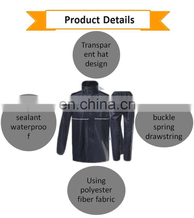 2018 New Fashionable Polyester Waterproof Rain Coat