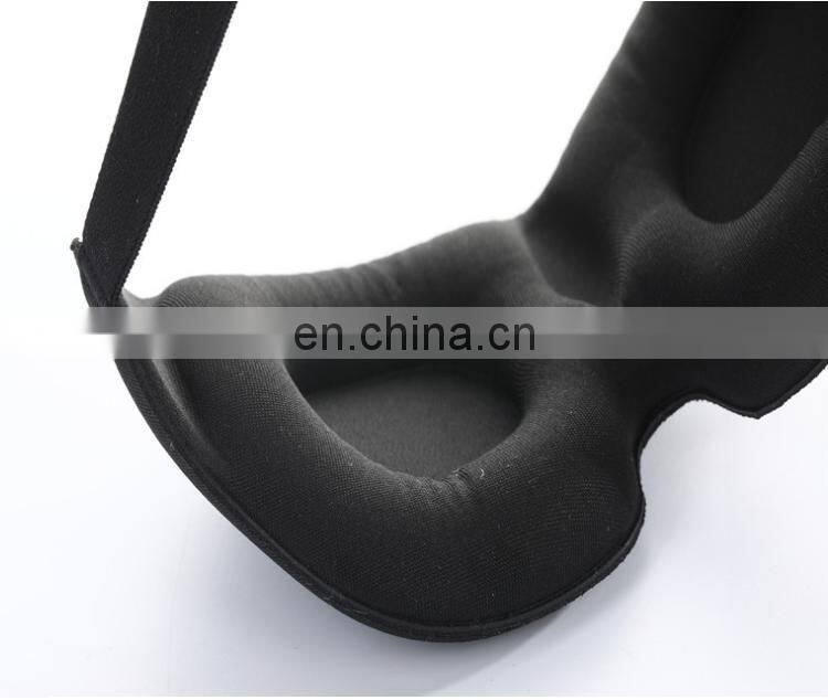 High Quality Whosale Custom Upgraded 100% Black Blackout 3D Eye Sleep Mask with Memory Foam