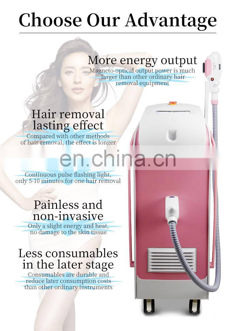 360 magneto-optical Photon Skin rejuvenation beauty equipment OPT SHR Freezing point Fast hair removal instrument IPL Device