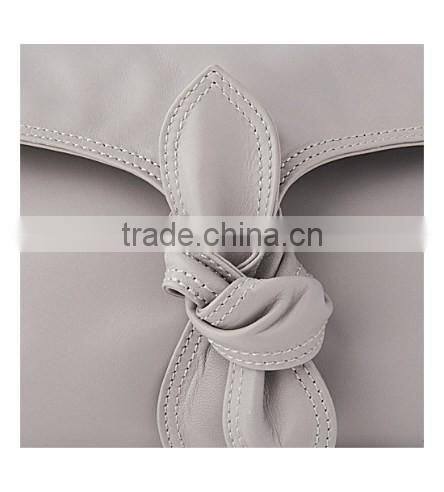 knot women soft smooth genuine leather clutch bag nappa foldover party clutch good quality hand bag guangzhou factory