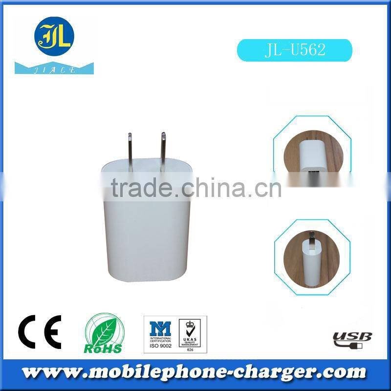 Mini mobile phone charger white usb travel charger used mobile phone made in China