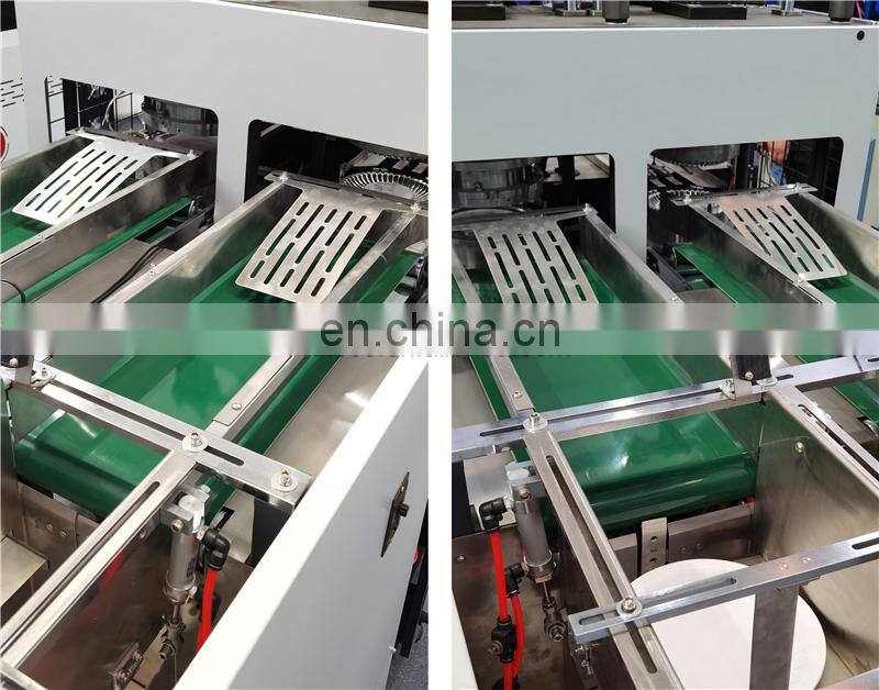 PP600H Automatic take away pizza tableware Paper Plate Forming Machine, festival fruit candy carton tray making machinery