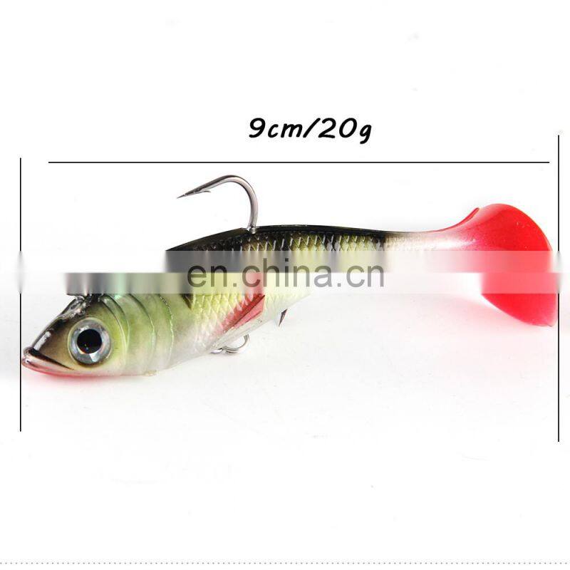 JOHNCOO 90mm 20g Pesca Soft Bait Fishing Lure Soft Lead Fish Lures