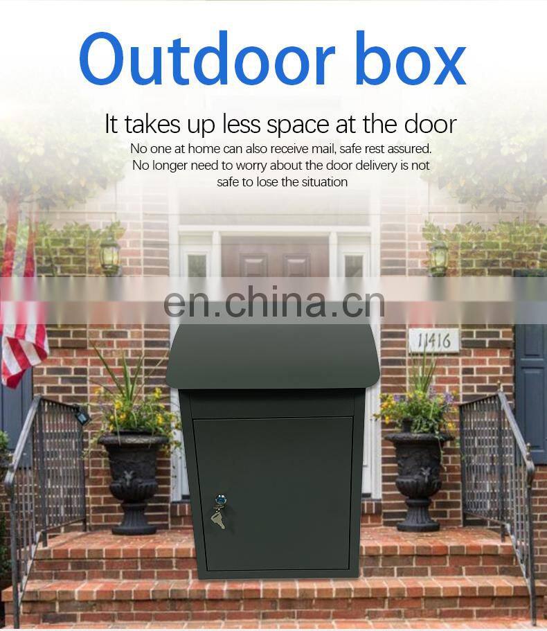 Most popular product in asia black mailbox american mail box parcel box