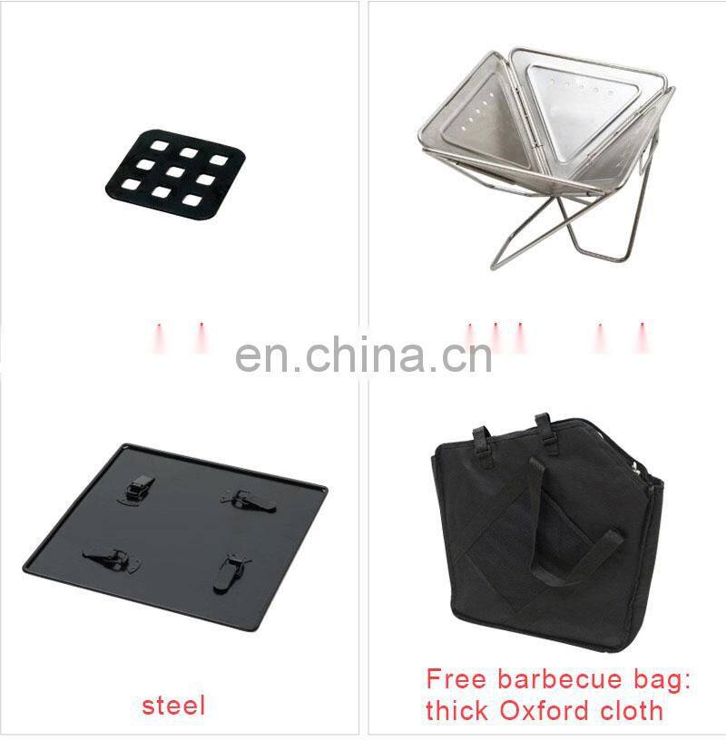 Hot Sale Promotional Suitcase Barbecue Portable Folding Outdoor Charcoal BBQ Grills