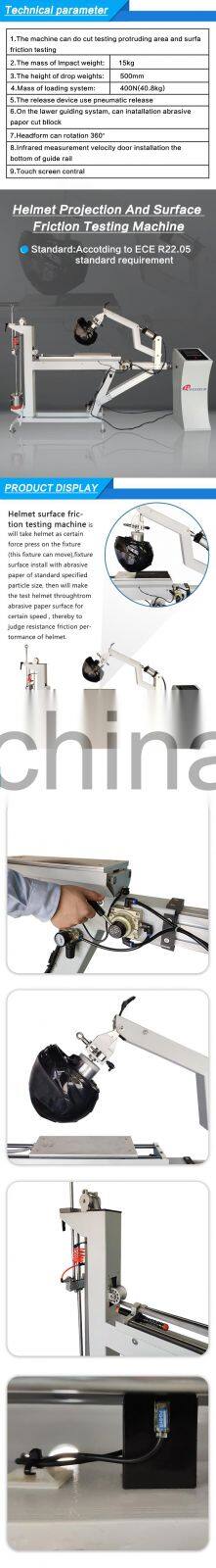 HT-6013 Can Be Customized Convex And Surface Friction Helmet Test Equipment