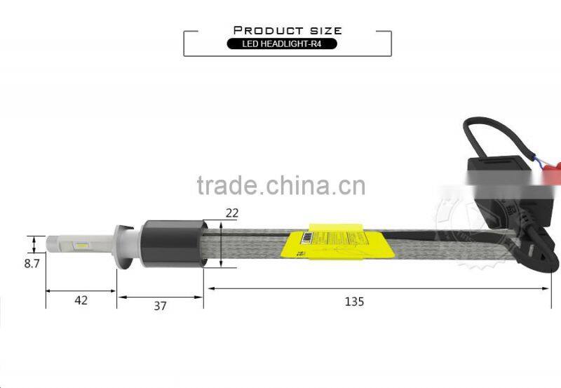 Guangzhou auto lamp high power led auto lamp led headlight h1-6000k-a 40w 9600lm headlight for proton wira