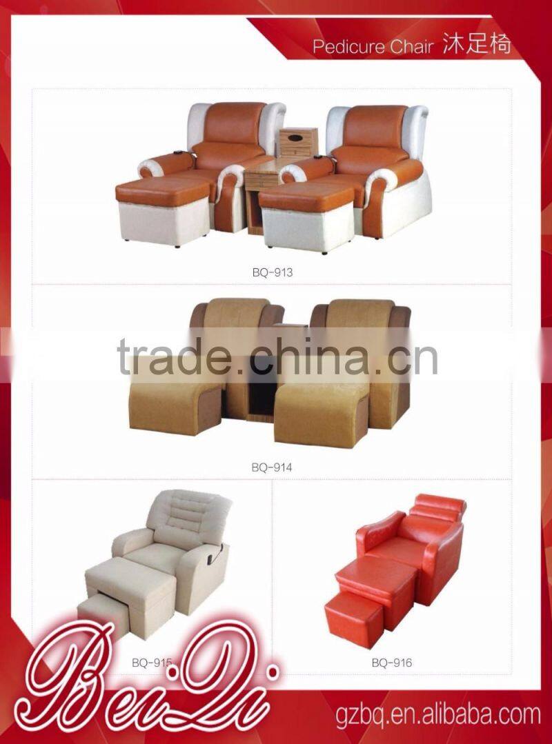 Beiqi Topsale Wholesale Nail Salon Cheap Pedicure Massage Chair Cover Synthetic Leather in Guangzhou