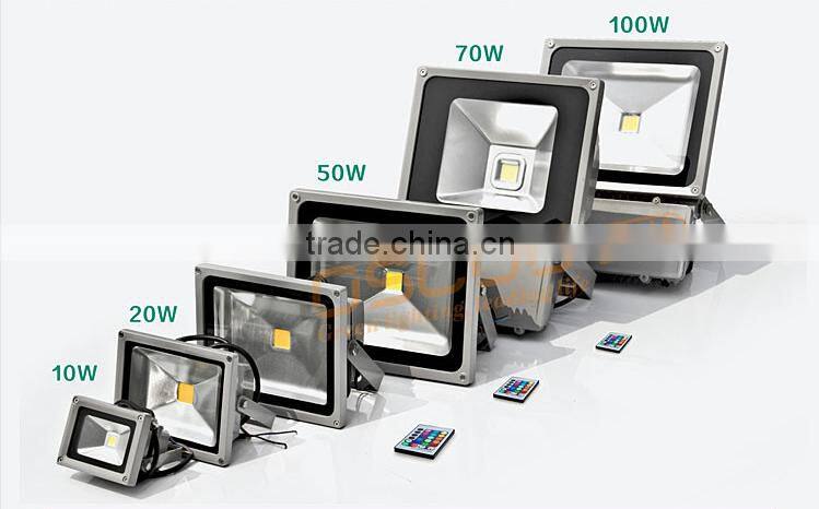 White Cover Outdoor 30W RGB LED Floodlight