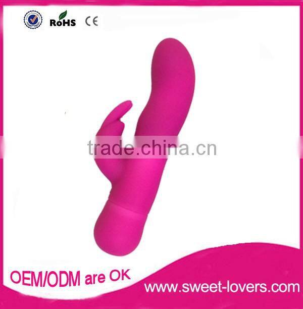 Hot Selling G Spot Vibrator Multi-colors waterproof two powerful quiet motors rabbit vibrator for women on sale