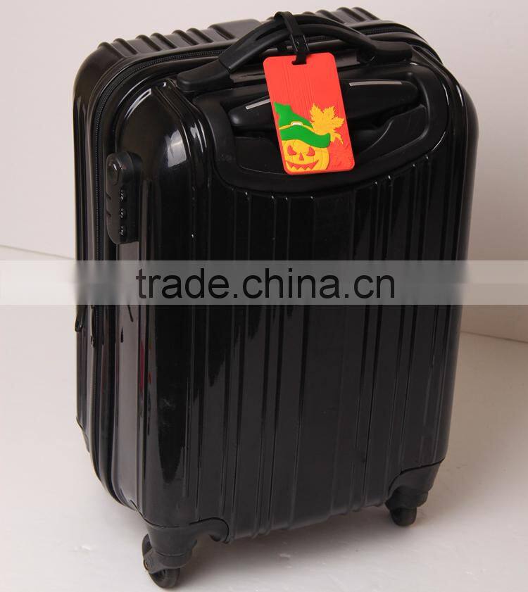 pvc luggage tag with halloween painted for suitcase