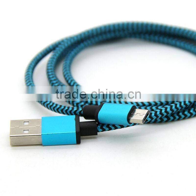 Lowest Price Fast Speed Data Sync Nylon Micro Usb Cable