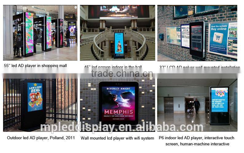 P3/P5 Indoor/outdoor HD Floor Standing LED Advertsing Player with 3G/WIFI