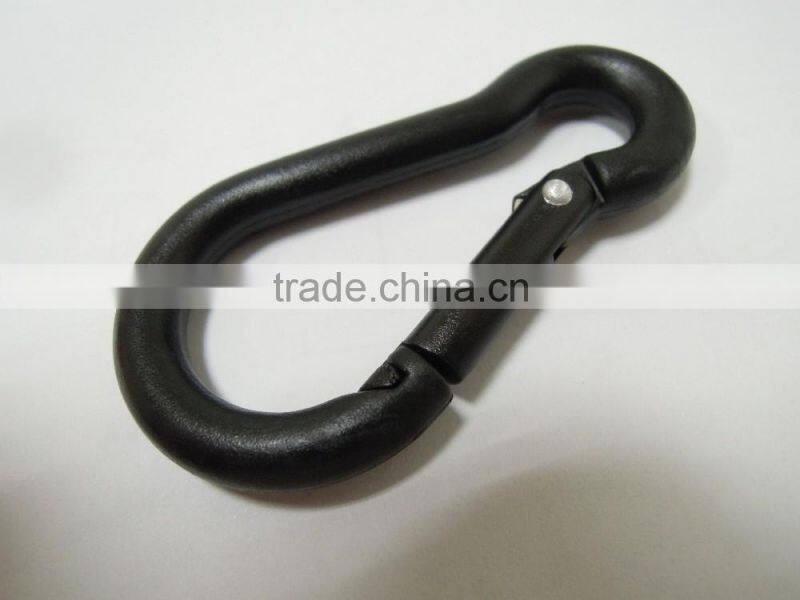 Plastic black carabiner climb keychain hook clips
