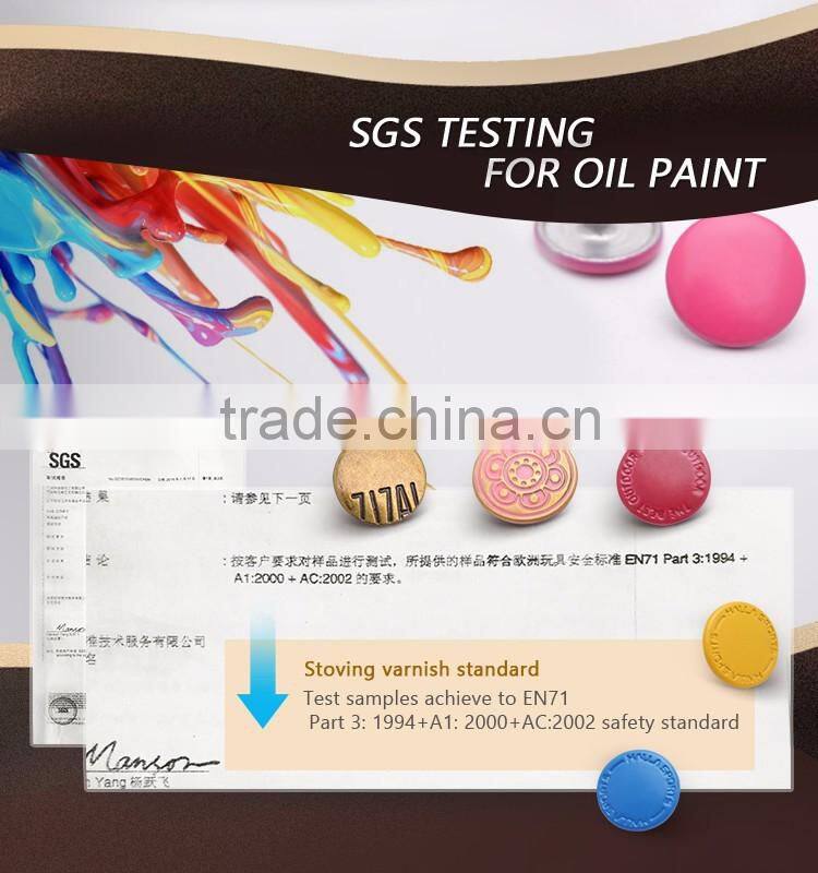 Quality Decorative Gold Metal Rivet Brand Logo Jeans Button