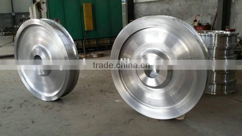 Driving and Driven Forged Wheels for Overhead Crane Driving Sheave for Gantry Crane