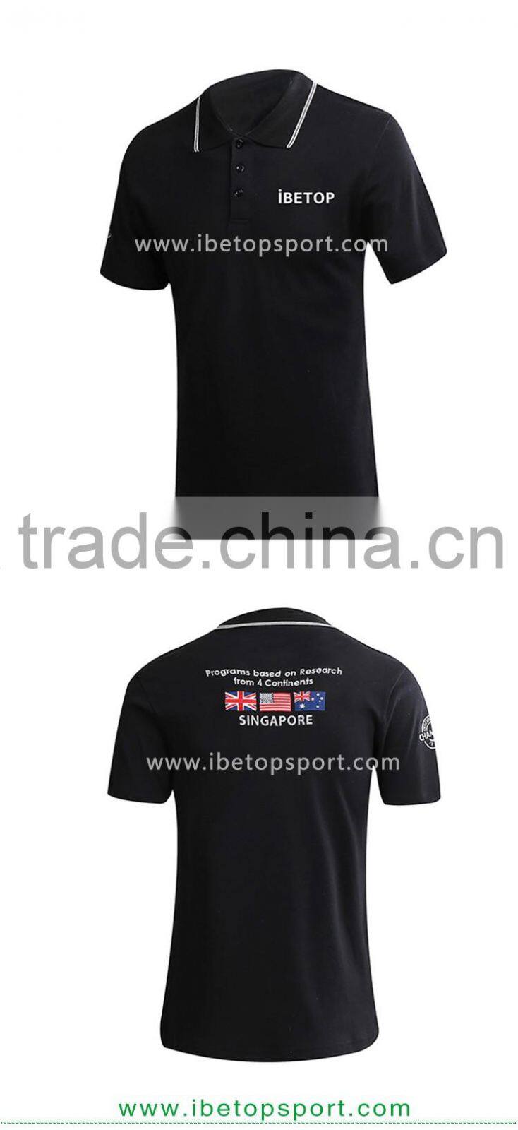 2016 Embroidery logo New Design Cheap high quality polo shirt