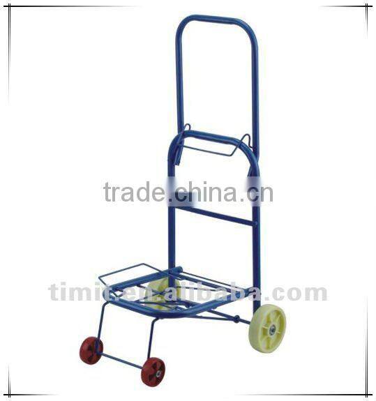 Simple Design Practical Iron 4 Wheels Foldable Shopping Trolley Cart