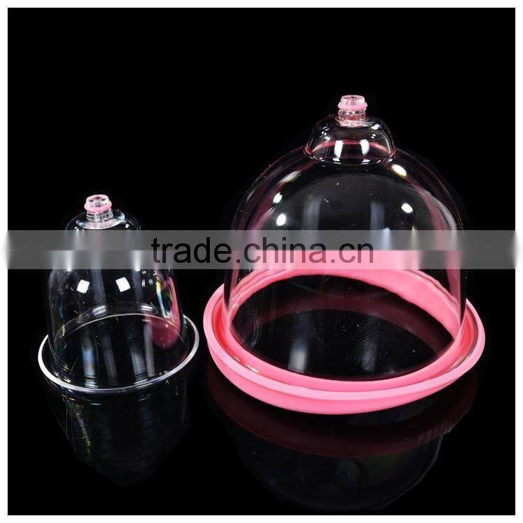 Mini handheld cupping suction breast enlargement vibrating massager bra