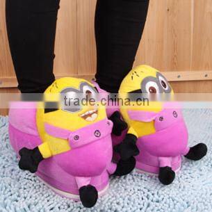 Cute cartoon warm shoes slippers winter boot for kids children warm shoes