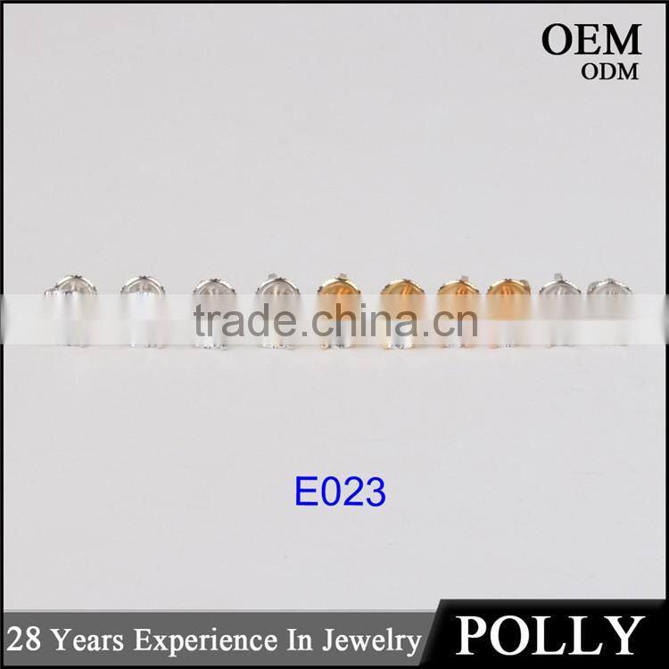 Hot sale women style 14k solid gold earring yellow gold jewelry wholesale