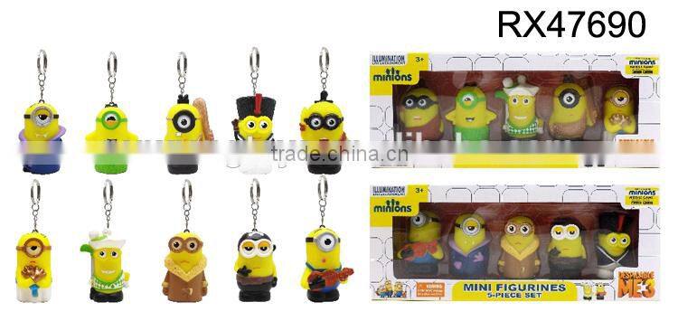 New product rubber minion custom keychain