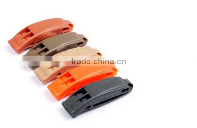 mix color whistle Lifesaving Dual whistle Spot goods emergency whistle rescue