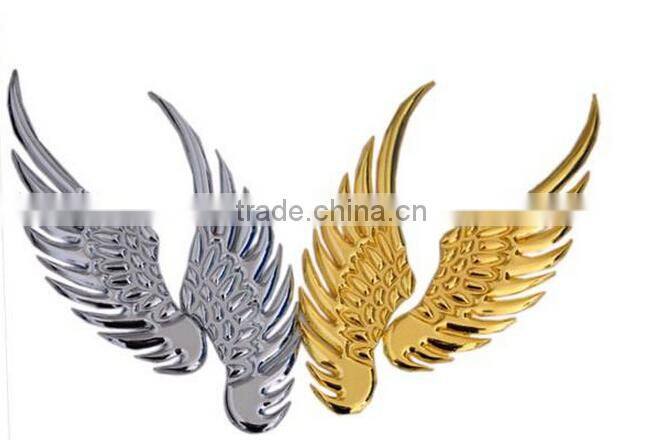 3 d stereo metal car post/angel/metal/car sticker/angel wings