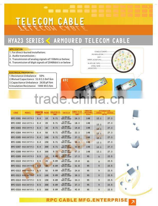 Best quality outdoor drop wire telecommunication cable