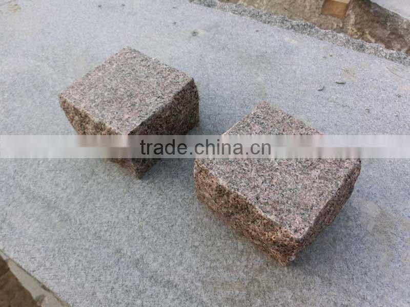 Granite Pavers Red Granite Cube Stone