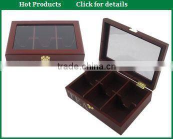 Hot Popular Handcrafted Blue Wooden Tea Box,Wooden Tea Case