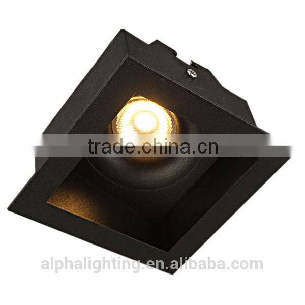 2015 Modern lamps dimmable super quality white square shape led ceiling light , cob led downlight