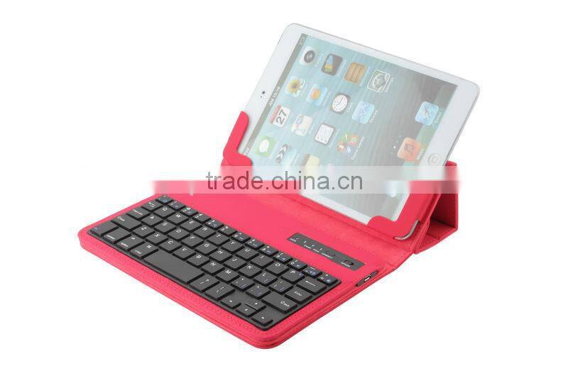 leather case cover with wireless bluetooth keyboard for tablet PC 7'' inch 8 inch