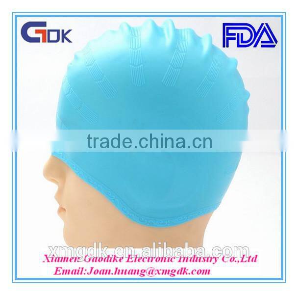 Muti-color Waterproof Custom Silicone Swimming Cap