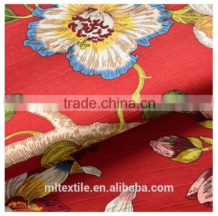 curtain fabric printed/printed canvas fabric/cotton faric