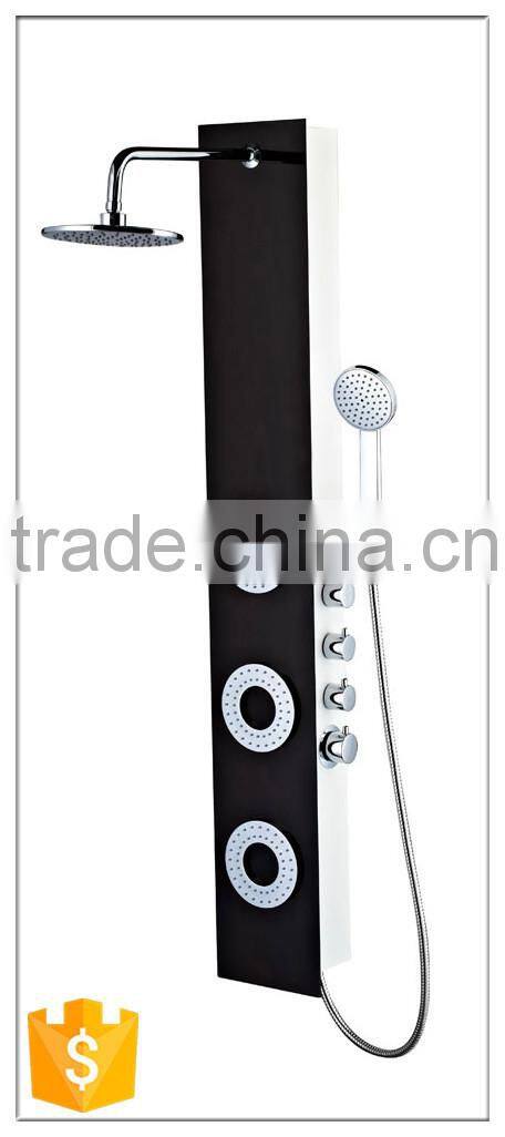 china factory Tempered shower panel, bathroom massage shower column, bath shower set