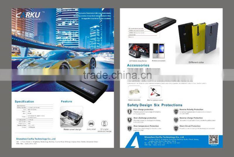 carku jump starter 12v 12000mah mini car jump starter car battery charger emergency car jumper starter
