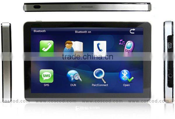 gps car navigation with bluetooth FM and av-in put/gps