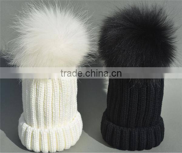2015 new hot sale warm fold brim knitting cap